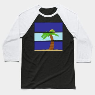 Night-Day-Night Beach Scene Baseball T-Shirt